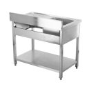 YATO Einbeckenspüle Arbeitstisch 100 x 60 cm