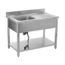 YATO Einbecken-Spültisch 120 x 60 cm