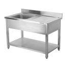 YATO Einbecken-Spültisch 140 x 60 cm