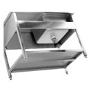 YATO Einbeckenspülbecken-Arbeitstisch 100 x 70 cm