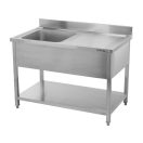 YATO Einbeckenspülbecken-Arbeitstisch 120 x 70 cm