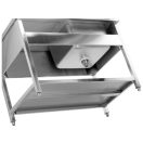 YATO Einbeckenspülbecken-Arbeitstisch 120 x 70 cm