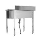 YATO Einbeckenspülbecken-Arbeitstisch 80 x 70 cm