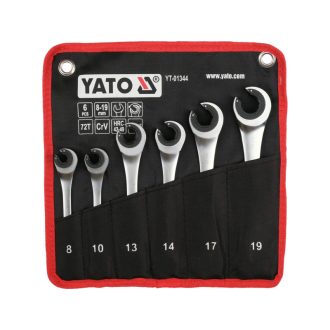 YATO Ratschen-Bremsleitungsschlüssel-Set, 6-teilig