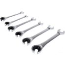 YATO Ratschen-Bremsleitungsschlüssel-Set, 6-teilig