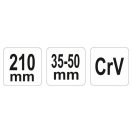 YATO Rollgabelschlüssel 35-50 mm / 210 mm CrV