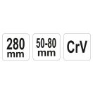 YATO Rollgabelschlüssel 50-80 mm / 280 mm CrV