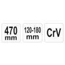 YATO Rollgabelschlüssel 120-180 mm / 470 mm CrV