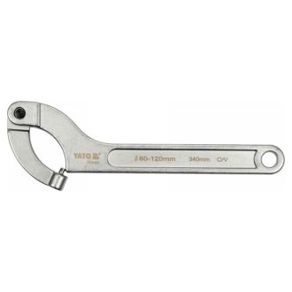   YATO Verstellbarer Stehbolzenschlüssel 80-120 mm / 340 mm CrV