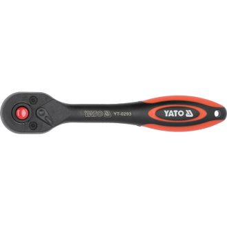   YATO Ratschenantriebsschaft 1/4 Zoll 144 mm 72T gebogener Schaft CrV