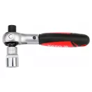 YATO Ratschenantriebswelle 1/4" 72T 115 mm rotierender Kopf CrV