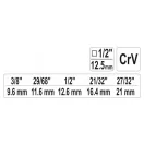 YATO Stufenkühlerschlüssel 1/2"