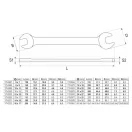 YATO Gabelschlüssel-Set 10-teilig 6-27 mm CrV