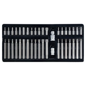   YATO Torx und Inbusschlüssel Bit Set 40-teilig (1/2"-3/8" H4-H12, M5-M12, T20-T55)