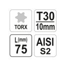 YATO Schraubendreher-Bit T30 x 75 S2