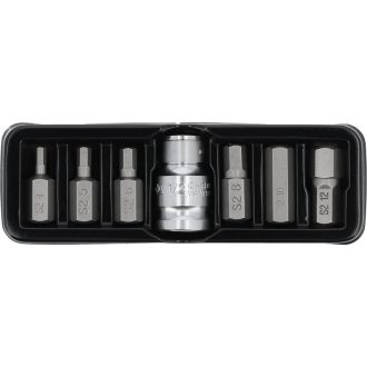 YATO Bit-Set (Inbus) 7-teilig 4-12, L=30 mm 1/2"