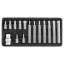 YATO Torx-Set 15-teilig manipulationssicher T20-T55 L=30 mm, L=75 mm 1/2"