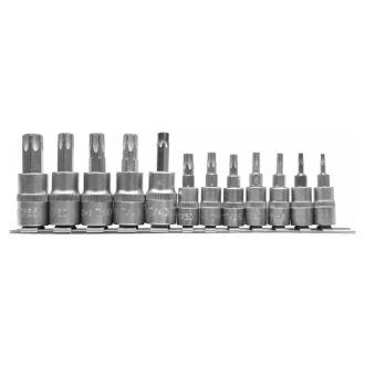   YATO Bit-Steckschlüsselsatz 12-teilig Torx 1/4", 3/8" CrV