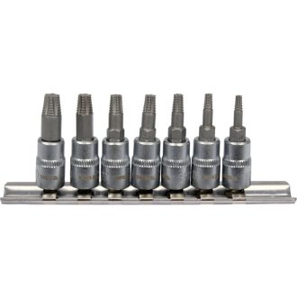   YATO Schraubenschlüssel-Torx-Schraubenausdreher-Steckschlüsselsatz<wbr> , 7-teilig, 1/4 Zoll