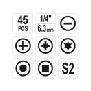 YATO Bitspitzen-Set 40-teilig