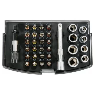 YATO Bit- und Steckschlüsselsatz 34-teilig 1/4" S2