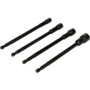 YATO Mutterndrehschlüsselsatz lang 4-teilig 150 mm magnetisch