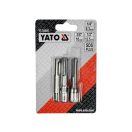 YATO Steckschlüssel-Adaptersatz 3-teilig SDS-Plus -> 1/4", 3/8", 1/2" Vierkant