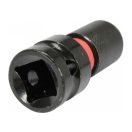 YATO Bitspitzenadapter 1/2" Vierkant->1/4" Sechskant 50 mm (für hohes Drehmoment)