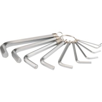 YATO Inbusschlüsselsatz 10-teilig 1,5-10 mm CrV