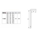 YATO Kugelkopf-Inbusschlüsselsatz 9-teilig 2-10 mm CrV