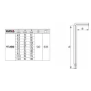 YATO Inbusschlüsselsatz 10-teilig 2,0-12 mm CrV