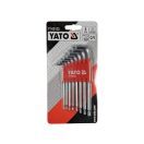 YATO Kugelkopf-Torx-Schlüsselsatz 8-teilig T9-T40 CrV