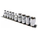 YATO Steckschlüsselsatz 9-teilig Außen-Torx 1/4", 3/8" CrV