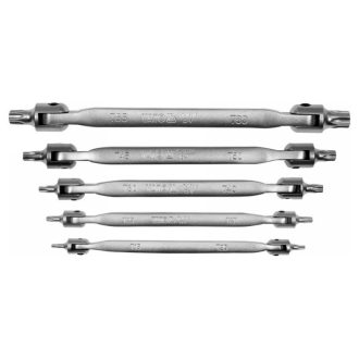 YATO Scharnier-Torx-Schlüsselsatz 5-teilig T15-T60 CrV