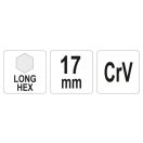 YATO langer Inbusschlüssel 17,0 mm CrV