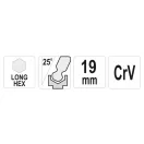 YATO Langer Kugelkopf-Inbusschlüssel 19,0 mm CrV