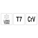 YATO Torx-Schlüssel T7 lang