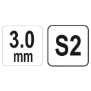 YATO Inbusschlüssel T-Schlüssel 3,0 mm / 13 x100 mm S2
