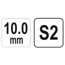 YATO Kugelkopf-Inbusschlüssel T-Schlüssel 10 mm / 22 x 200 mm S2