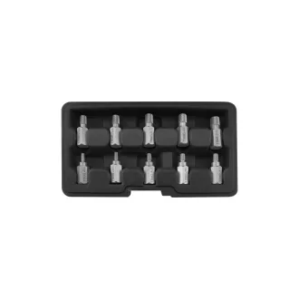   YATO Schraubenausdreh-Set 10-teilig (für Innen-Torx-, Sechskant- und Spline-Schrauben)