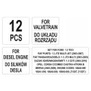 YATO Steuerungsbefestigungsset 12-teilig (Diesel) Ford Fiat Suzuki Opel