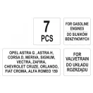 YATO Steuerungsbefestigungsset 7-teilig (Benzin) Opel Fiat Alfa Romeo