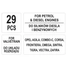 YATO Steuerbefestigungsset 29 Teile (Diesel und Benzin) Opel