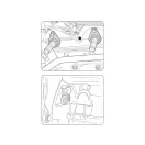 YATO Bedienelement-Befestigungsset 4-teilig (Benzin) VW Skoda Seat