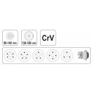 YATO Bremsscheiben- und Trommelabzieher 90-140 mm, 130-180 mm CrV