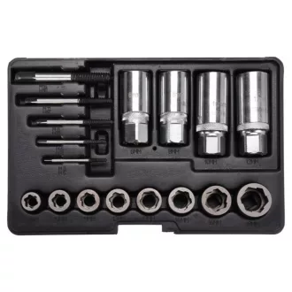   YATO Schraubendreherkopf und Schraubendreher-Extraktionssatz 17-teilig