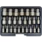 YATO Schraubenausdreh-Set 25-teilig (für Innen-Torx-, Sechskant- und Spline-Schrauben)