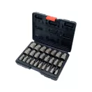 YATO Schraubenausdreh-Set 25-teilig (für Innen-Torx-, Sechskant- und Spline-Schrauben)