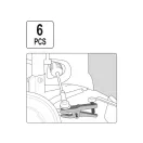 YATO Kugelkopf-Abzieher-Set 6-teilig