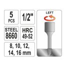 YATO Schraubendreher-Ausziehset 5-teilig 1/2"